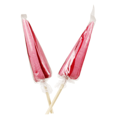 Gammaldags paraplyklubba med somrig smak av jordgubb. Tillverkade i Sverige.  20 gram per klubba.     Ingredienser: Socker, vatt