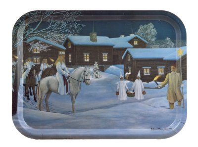 Större bricka Ridande Lucia av Erkers Marie Persson