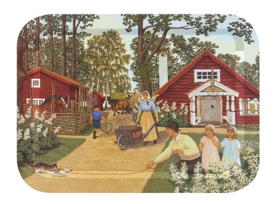 Större bricka Sommaridyll Erkers Marie Persson