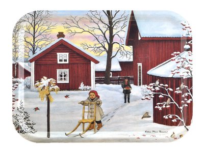 Större bricka Sparktur av Erkers Marie Persson