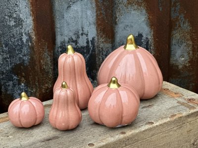 Rosa pumpa i keramik 