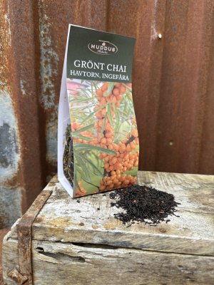 Grönt Te med smak av chai , havtorn och ingefära