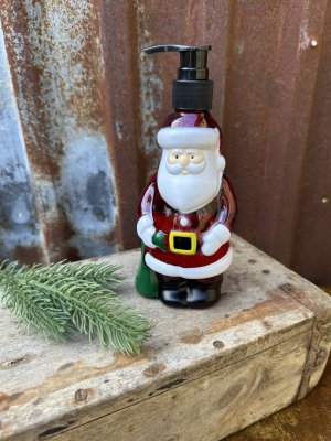 Tvål pumptvål tomte med doft av tranbär