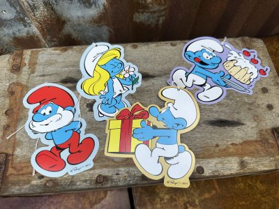 Kort Smurfarna 4-pack för paket och presenter