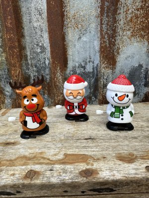 Rolig uppdragbar tomte ren och snögubbe 
