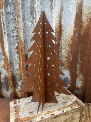 Ståtlig gran Julgran i rost 3D modell 