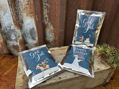 Tevykort God Jul med julsmaker