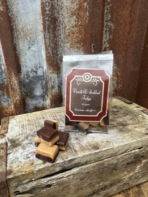 Fudge med vanilj & choklad smak från emmas Skafferi