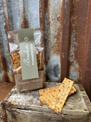 Tunnbrödschips med smak av Bruschetta