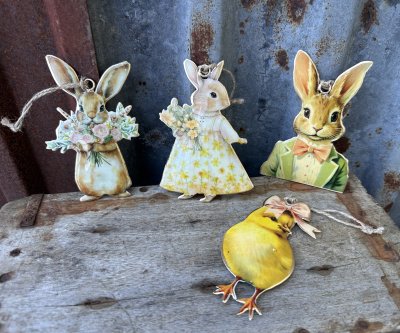 Gammeldags hänge påsk i emalj 