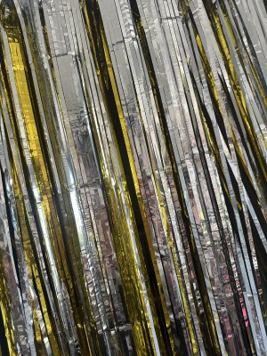 Draperi guld och silver för kals och glitter fest 