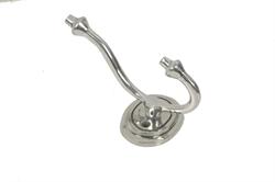 Klassisk silver krok med rundad rygg