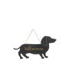 Välkommen skylt med svart hund Tax