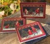 Julkort med gammeldags motiv av barn i julbestyr. I pack om 12st dubbla kort med kuvert. Att sätta på paket eller skicka hälsnin