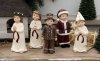 Luciatåg större modell med lucia, tärna, stjärngosse, tomte & pepparkaksgubbe