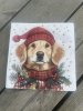 Servetter jul / vinter med hund 