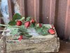 Jordgubbskvist med jordgubbar och gröna blad