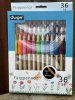 Färgpennor med gummi grepp 36-pack