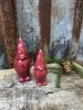 Röd tomte i porslin