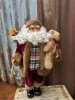Stor fin tomte med pälskappa och julklappssäck