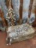 Vacker och elegant mistel i silver och guld glitter med pärlor 
