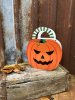 Presentpåse Halloween pumpa med handtag 