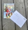 Julkort med klassiskt jul motiv