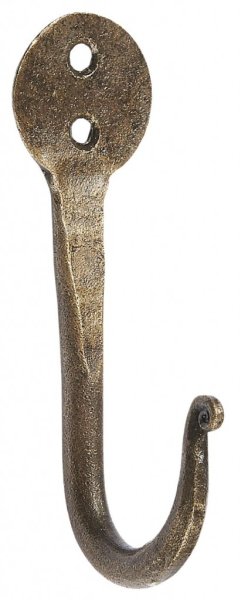 Vacker krok i en nyans av mörkt antik guld. Diskret modell med vacker form. Kraftig modell. Från Ib Laursen Höjd: ca 10,5cm Bre