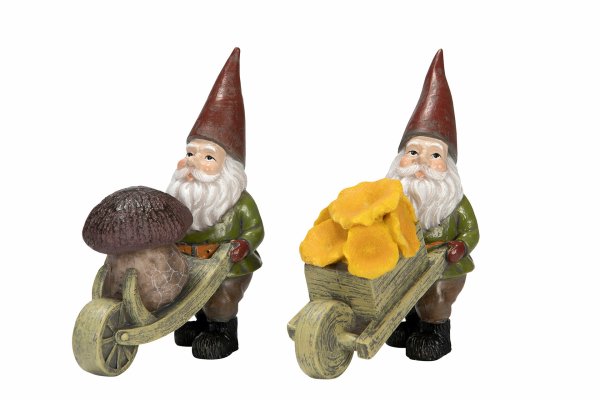 Tomte /vätte med svampkärra - Att Dekorera med