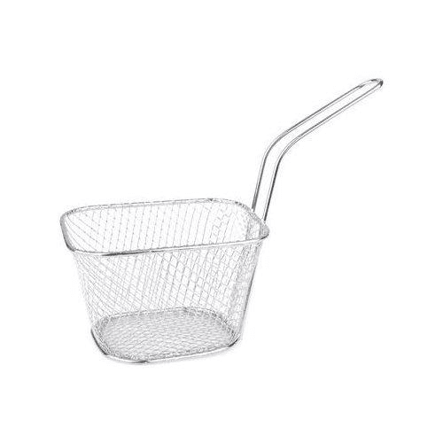 Frityrkorg i mindre portions modell. Tillverkad i metall och har handtag. Lika praktisk att laga mat i som snygg att servera tex