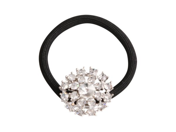 Hår smycke / hårsnodd med strass blomma