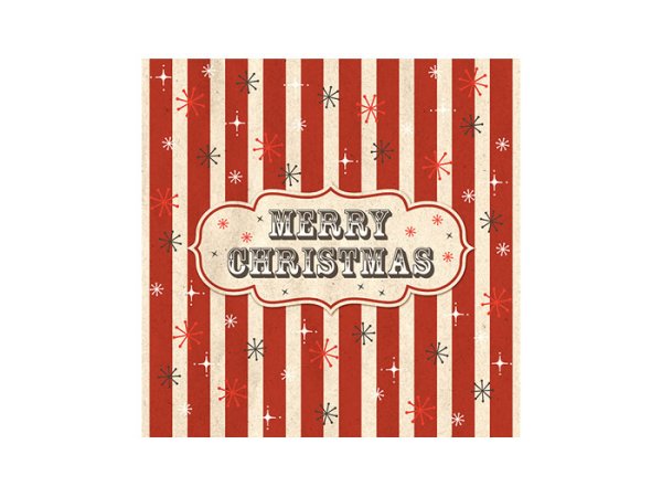 Servetter Merry Christmas i röda och beiga mjuka nyanser. Mäter 33*33 Ligger i pack om 20st servetter
