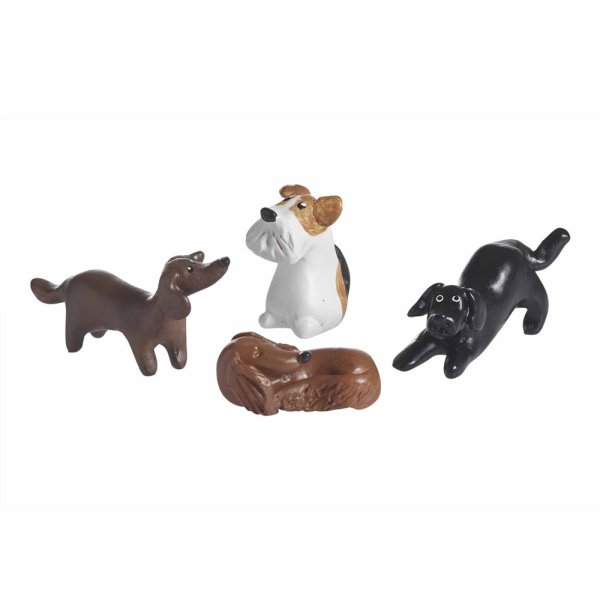 Söt rolig mindre hund att dekorera med