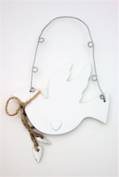 Vit duva att hänga och dekorera med