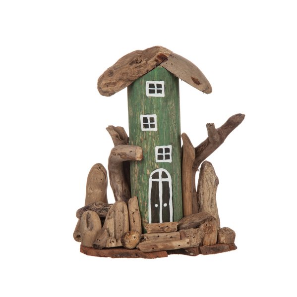 Hus i drivved att dekorera med