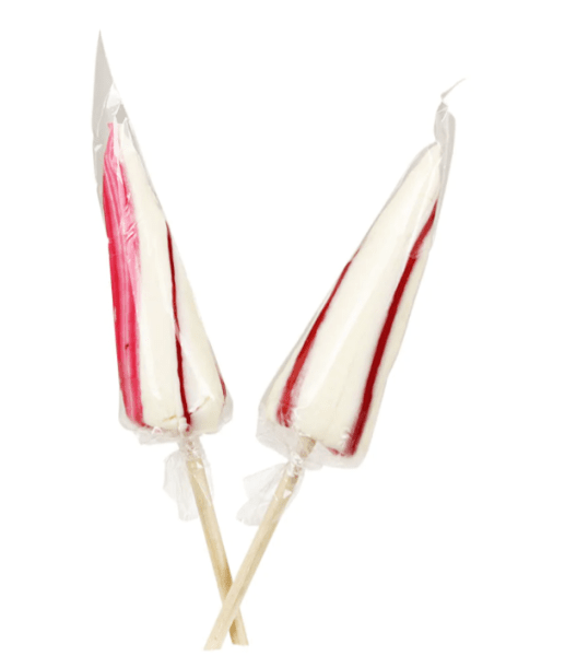 Paraplyklubba med klassisk smak av polkagris 