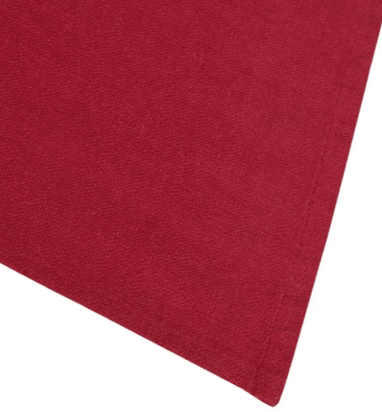 Stor röd duk Ella i återvunnet textil material