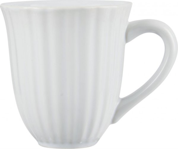 Mynte kopp med öra i nyans Pure White. Tillverkad i stengods av hög kvalité. Se mer info i produkt kategorin ovan. H: 10 Ø: 9,