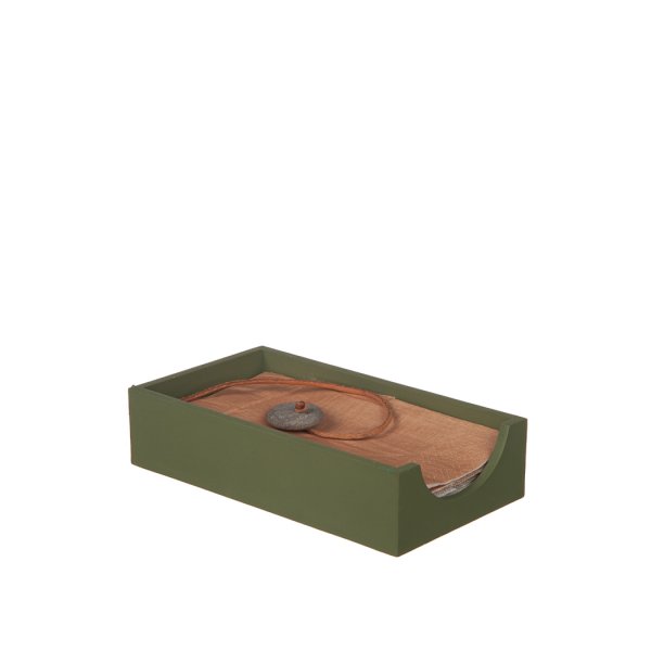 Grönt servettställ för avlånga servetter 