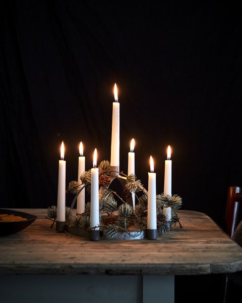 Gammeldags luciakrona Lucia i zink 