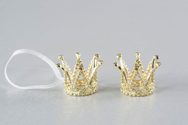 Prinsessa och Prins krona i Guld & Silver att dekorera, pynta och pyssla med