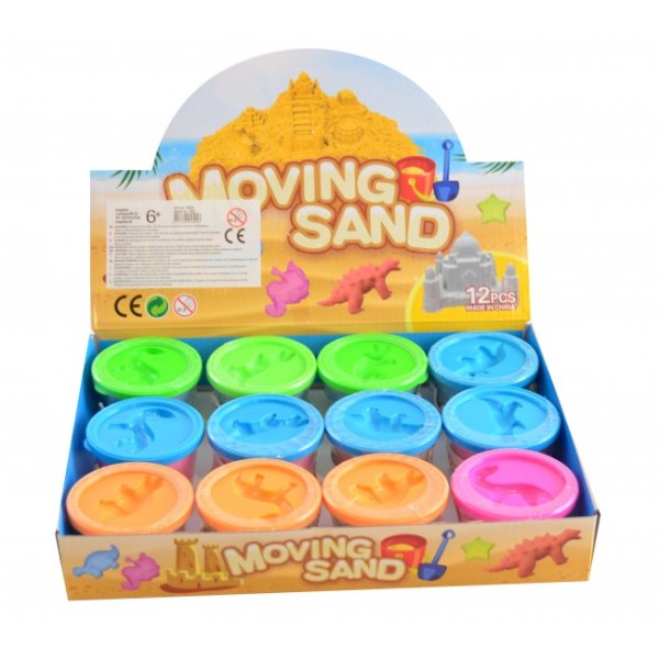 Lek sand "play sand" i färggalda nyanser