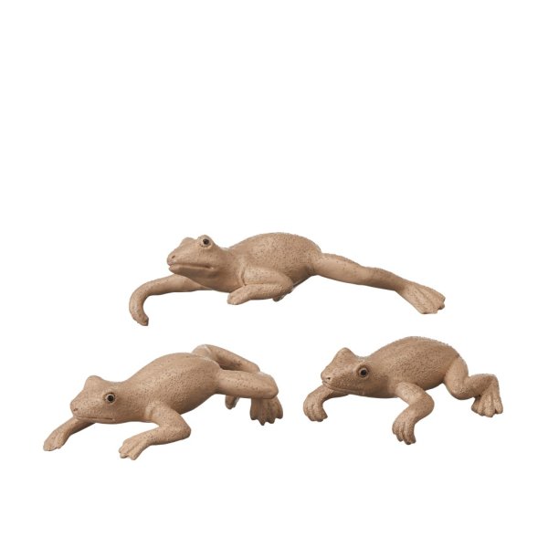 Groda att dekorera med. Modell som kan hänga på tex en kruka så det ser ut som om grodan klättrar på krukan. Passar också att ha