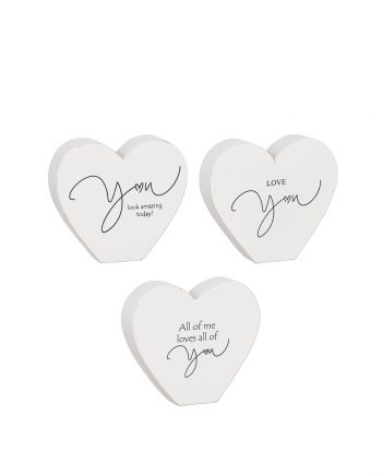 Stående hjärta med kärleks tex