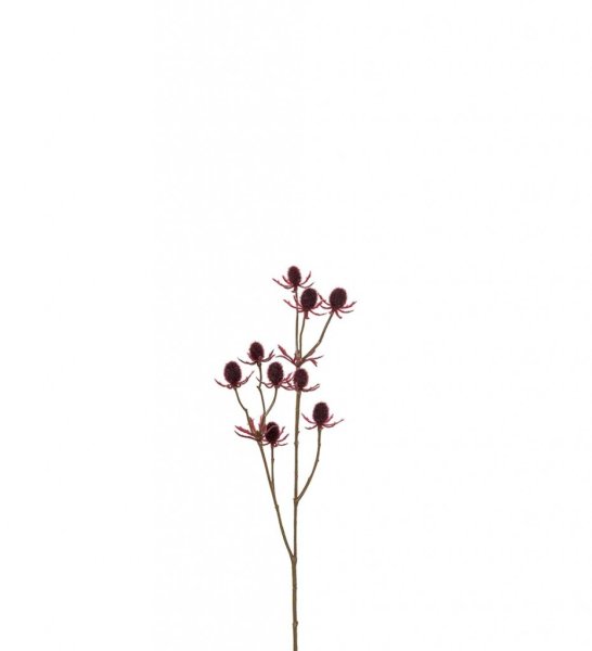 Tistel i mjuk brun nyans. Välarbetad och verklighetstrogen konstblomma. I kvist/gren modell med flera tistlar. Lika vacker ensa