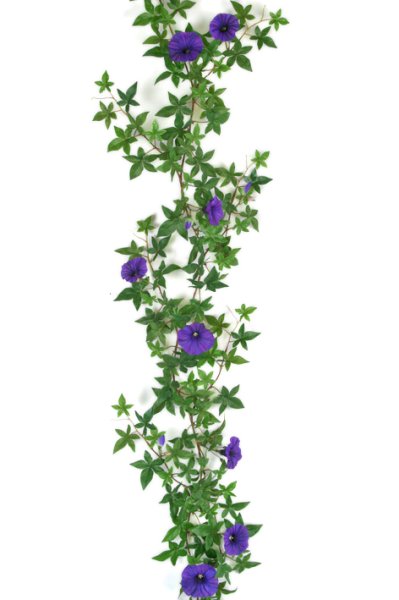 Vacker lång girlang med Blomma för dagen. Verklighetstrogen konstgjord girlang att dekorera med. Lätt formad då det är ståltråd