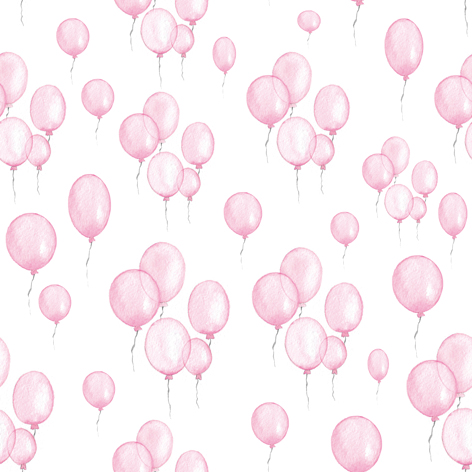 Vackra och glada servetter med ballonger. Finns i två modeller -Rosa -Blå Båda med vit botten.   33cm * 33cm   3-lager  20 per p