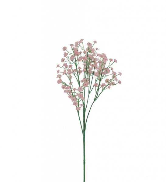 Rosa brudslöja kvist med små blommor att dekorera med. Utfyllnad till bukett eller enbart som den är. Långt formbart skaft. Väla