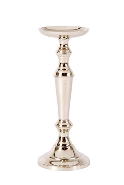Silver ljusstake Grace för cylinderljus