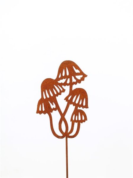 Rost svampar på pinne / stick att dekorera med. Sticka ner i ett arrangemang i en lomma eller som dekoration ute i trädgården. T